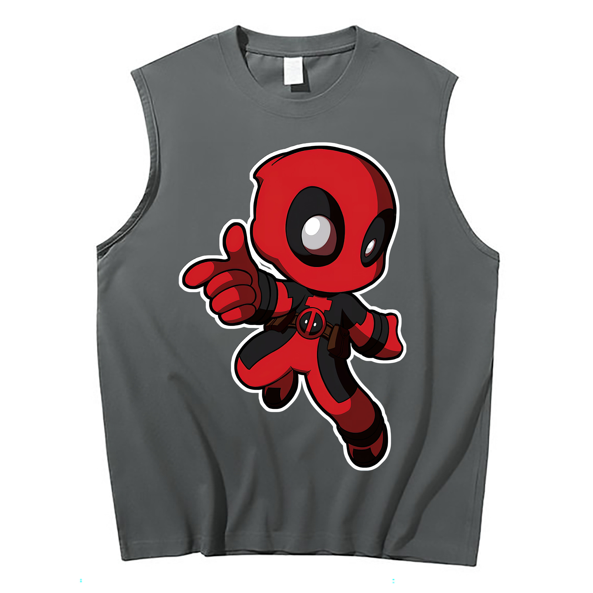 （画像用） Deadpool デッドプール コットン100％タンクトップ（フロントプリント）